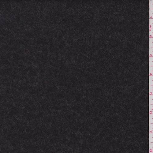 Slate Black Wool Blend Fleece