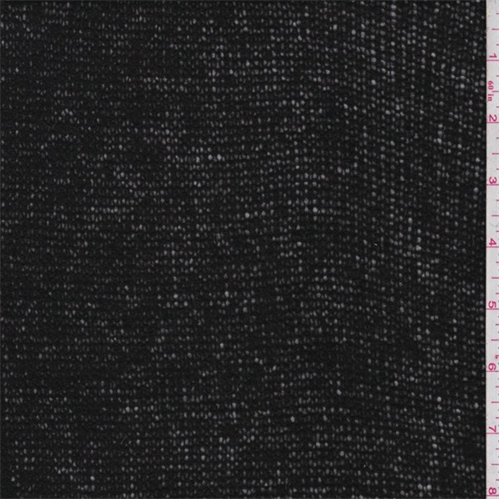 Black Wool Blend Sweater Knit 69094