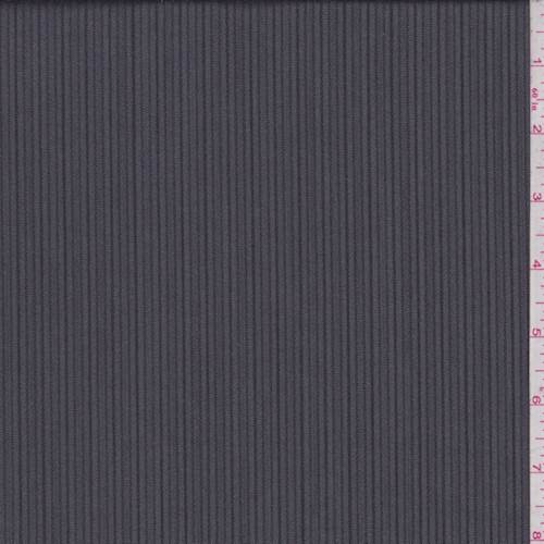 Charcoal/Black Stripe Wool Suiting