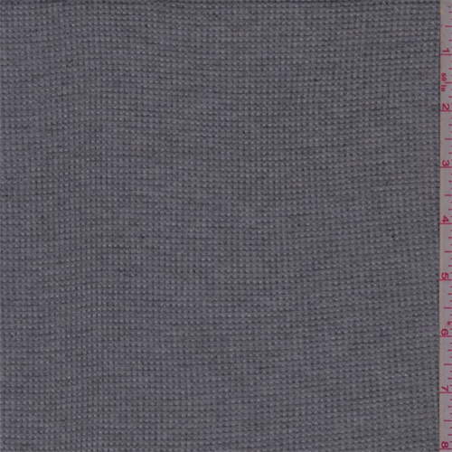 *3 3/8 YD PC--Heather Charcoal Mini Waffle Thermal Knit