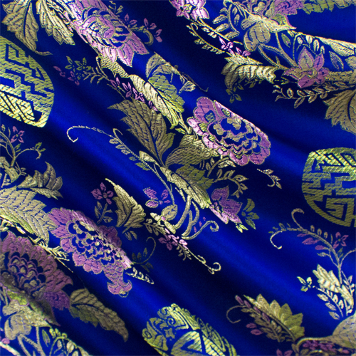 Blue/Multi Floral Brocade 72138