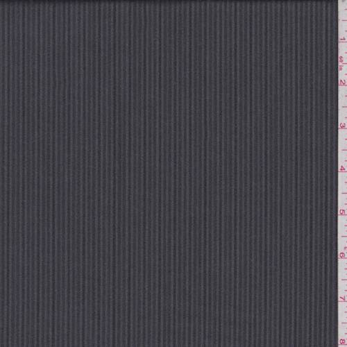 Slate/Black Stripe Wool Suiting