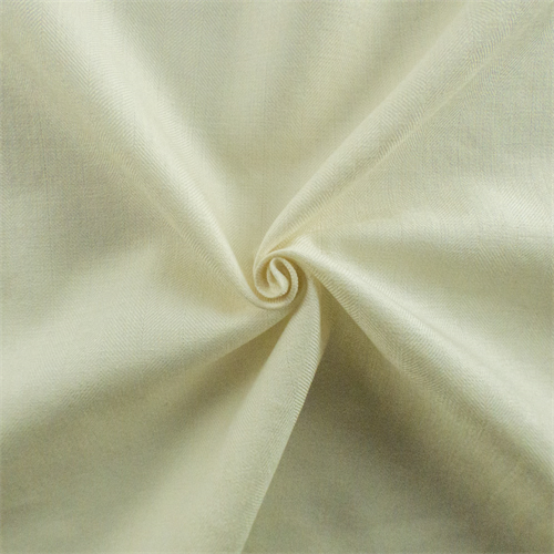 Cream White Tropical Wool Herringbone 69855