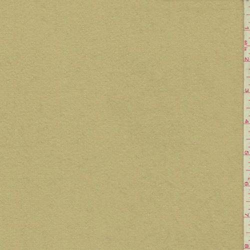 Beige Wool Stretch Gabardine Twill