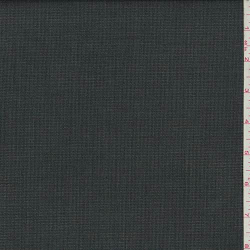 Steel Gray Tropical Wool Dobby Woven