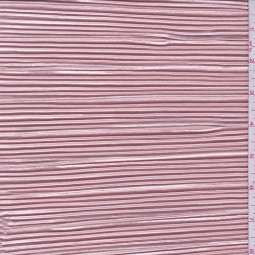 Champagne Pink Pleated Charmeuse