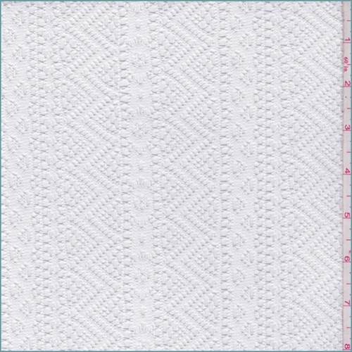 White Stripe Crochet Lace