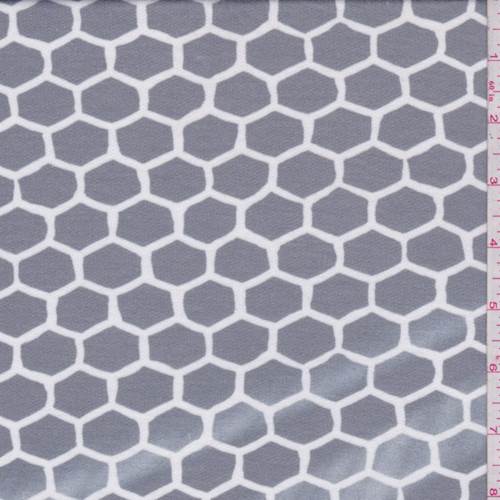 Dark Grey Honeycomb Double Knit