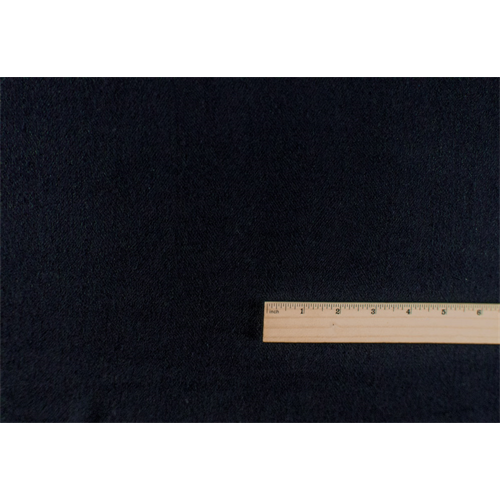 *1 YD PC--Midnight Black Wool/Cotton Herringbone Twill