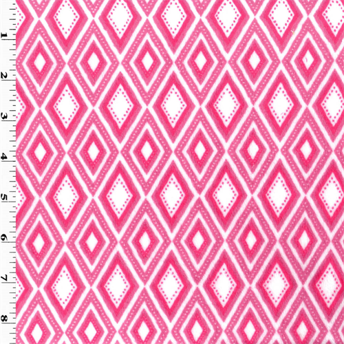 Pink/White Diamond Minky DFW10670
