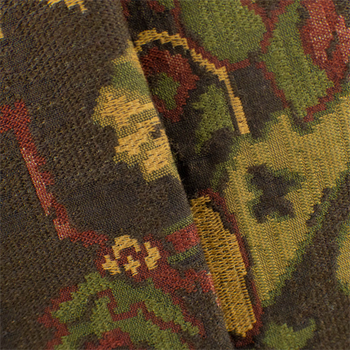 Brown/Multi Floral Jacquard Upholstery Fabric DFW53411