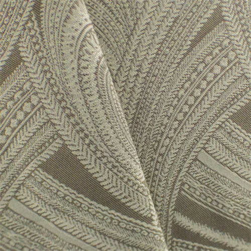 Taupe/Ivory Paisley Jacquard Home Decorating Fabric DFW53419