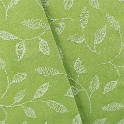 Green/White Leave Vine Jacquard Home Decorating Fabric DFW53454