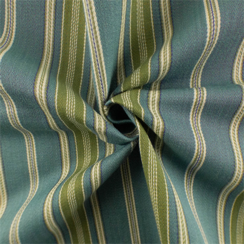 Teal/Multi Cotton Stripe Herringbone Decorating Fabric DFW53462