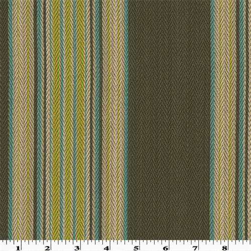 Gray/Multi Herringbone Stripe Home Decorating Fabric DFW53502