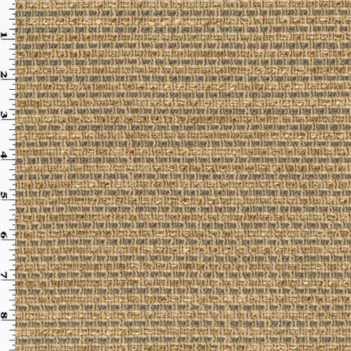 Beige/Gray Basketweave Home Decorating Fabric DFW53522