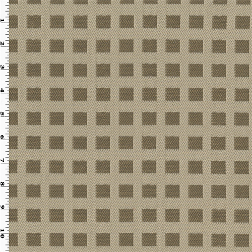 Taupe Brown/Beige Grid Trellis Damask Decorating Fabric DFW53631