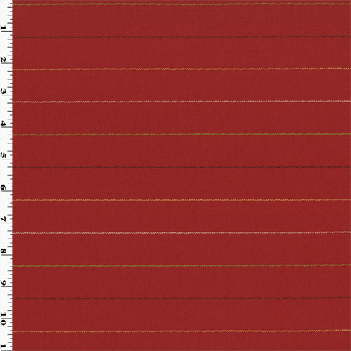 Red Multi Stripe Ribbed Home Decorating Fabric DFW53632
