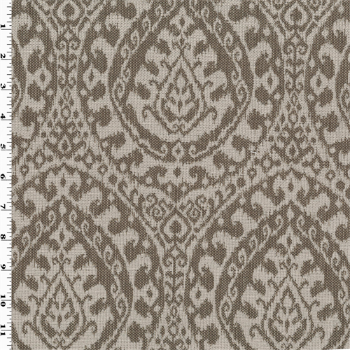 Taupe/White Baroque Jacquard Home Decorating Fabric DFW53648