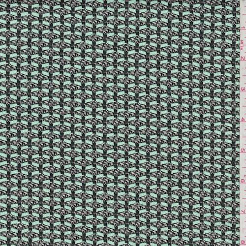 *1 1/8 YD PC--Blue/Black/White Dobby Jacketing