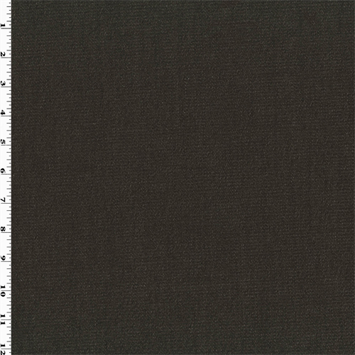 Coffee Brown Wool/Cotton Stretch Twill 73142