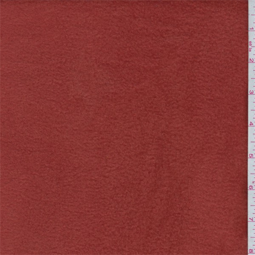 *3 1/2 YD PC--Red Orange Polyester Fleece