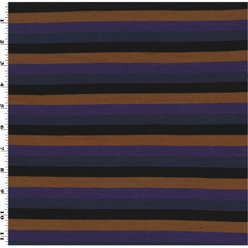 Multi Rayon/Wool Striped Jersey Knit 73128