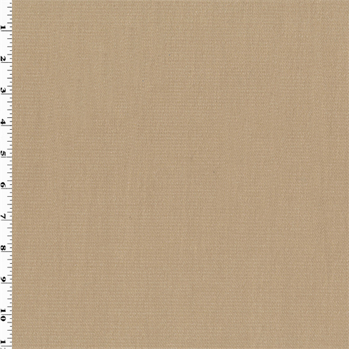 Beige Wool/Cotton Stretch Twill 73126