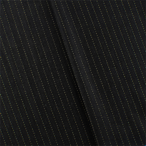 Black/Beige Fulled Wool Pinstripe Suiting 73127
