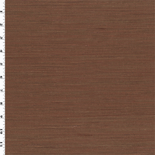 Burnt Orange/Brown Slub Woven Home Decorating Fabric DFW53804