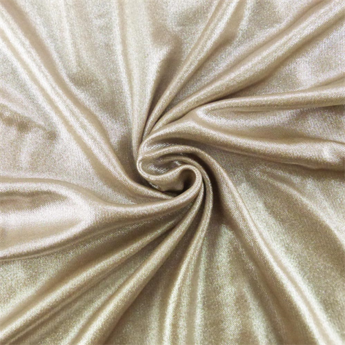 *1 YD PC--Beige Shimmer Interlock Lame