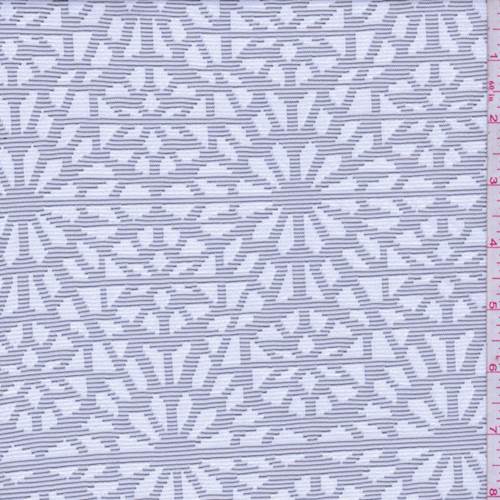 White Medallion Burst Burnout Activewear