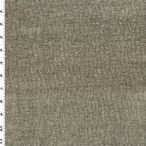 Taupe Beige Wood Grain Chenille Jacquard Decorating Fabric dfw53881