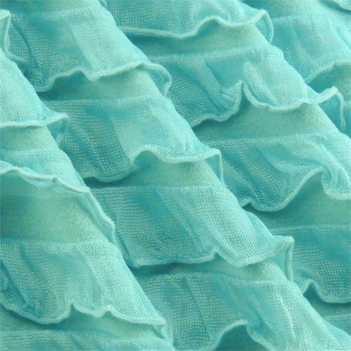 Turquoise Ruffle Knit 68085
