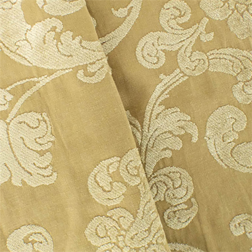 Tanned Beige Floral Chenille Jacquard Decorating Fabric DFW53931