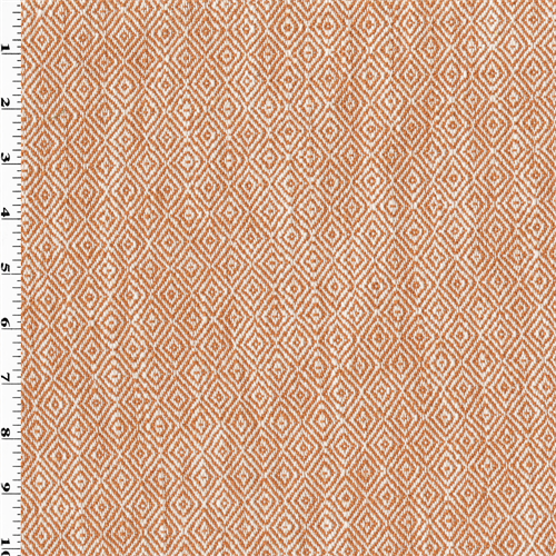Orange/White Cotton Diamond Twill Home Decorating Fabric DFW53947