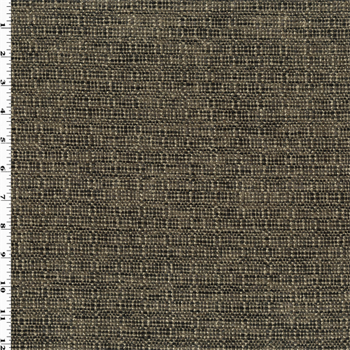 Black/Beige Chenille Woven Home Decorating Fabric DFW53969