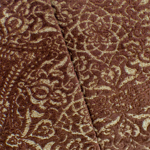Brown/Beige Baroque Chenille Jacquard Decorating Fabric DFW53977
