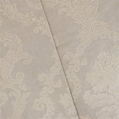 Ivory Embroidered Baroque Woven Home Decorating Fabric DFW53999
