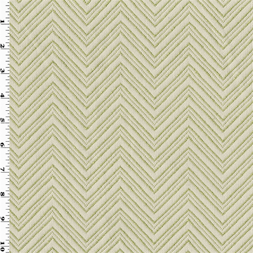 Tea Green/White Chevron Jacquard Damask Decorating Fabric DFW54036