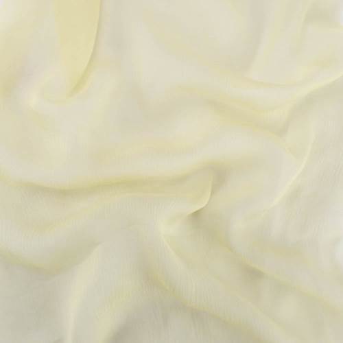 Warm Beige Silk Crinkle Chiffon
