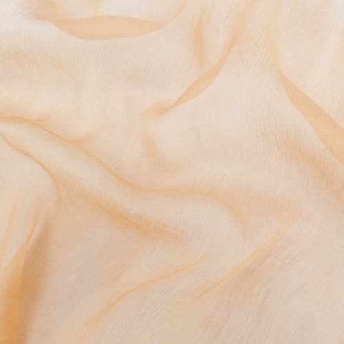 Apricot Silk Crinkle Chiffon