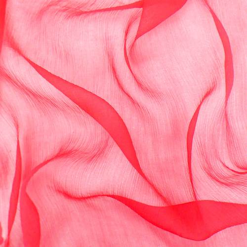Fuchsia Silk Crinkle Chiffon