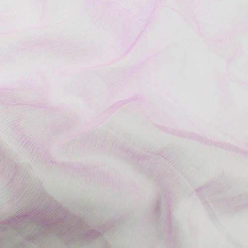 Lilac Silk Crinkle Chiffon