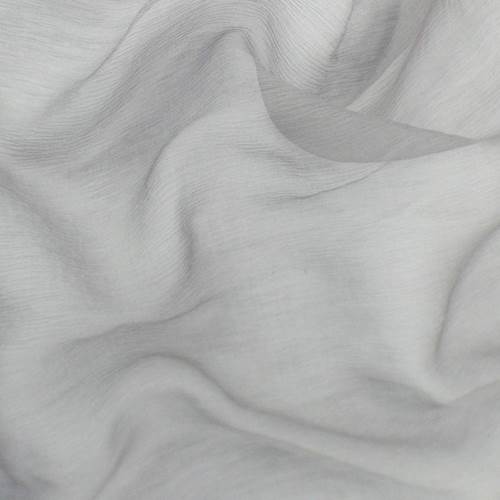 Dark Porpoise Gray Silk Crinkle Chiffon