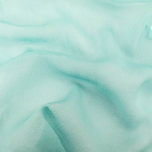 Blue Marine Silk Crinkle Chiffon