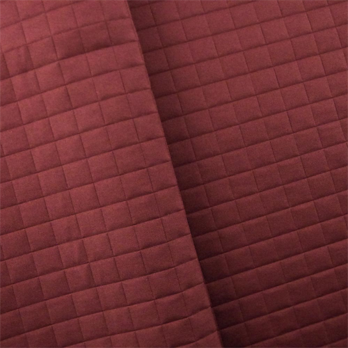 *1 YD PC--Berry Red Quilted Grid Home Decorating Fabric