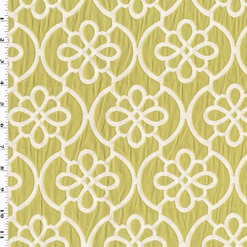 Apple Green White Ogee Matelasse Home Decorating Fabric Dfw54055 Fashion Fabrics