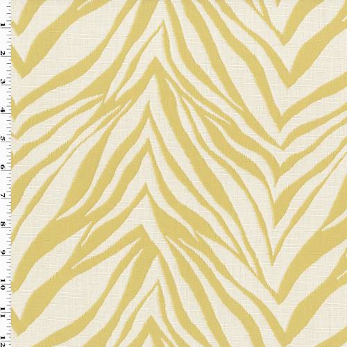 Citrus Green/White Zebra Double Jacquard Decorating Fabric DFW54056