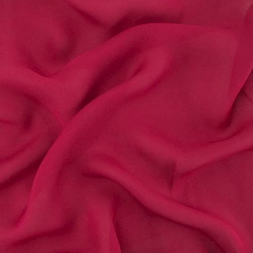 Ruby Red Silk Chiffon 72897